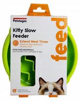 Lėto maitinimo dubenėlis katėms Petstages, XS, žalias
