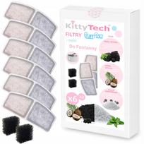 Fontano filtrai KittyTech PurrFlow, 6 vnt., KT3100A-W