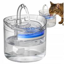 Gėrimo fontanas šunims ir katėms, 2,5 l, su filtru, permatomas