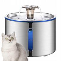 Automatinis nerūdijančio plieno gyvūnų fontanas, 2,5 l, su filtru