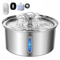 Katės vandens fontanas, 3,2 l, nerūdijantis plienas, automatinis