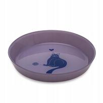 Stiklinė kačių lėkštė Animal Island, 220 ml, 17 cm, violetinė