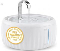 Katės gertuvė Pretty Paw, 3 l, su tyliai veikiančiu siurbliu, balta