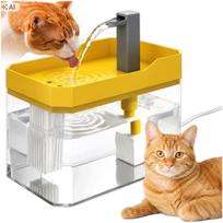 Automatinis 1,5 l vandens fontanas katėms ir šunims, USB, su filtru