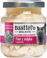 Šlapias maistas sterilizuotoms katėms Basttet'o Holistic su kalakutiena, 130 g