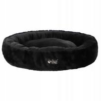 Šuns/katės guolis HUGME ROUND, 62 cm, juodas, minkštas