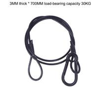 70-100cm Heavy Duty Stainless Steel Stage Light Safety Rope Cable/Safe Wire High Steel Lock Wire Safe Rope black