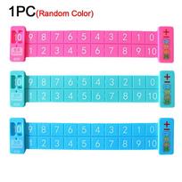 Plastic Math Decomposition Ruler Random Color Portable Subtraction Ruler Teaching Demonstration Within 20 Addition Ruler oranžinė