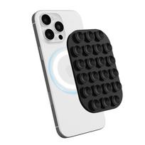 Silicone magnetic suction cup mobile phone holder is suitable for MagSafe hand-free selfie suction cup holder, which can be adsorbed on the wall. white