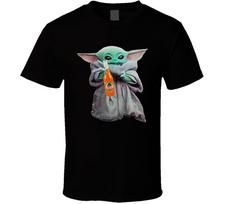 New Baby Yoda The Child Mandalorian Jarritos Soda Pop Drink T Shirt M gray
