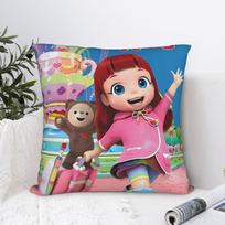 R-Rainbow Rubys Pillow Cover  Novelty Pillow Case For Living Room Chair Square Pillowcases Birthday Gift 66X66CM
