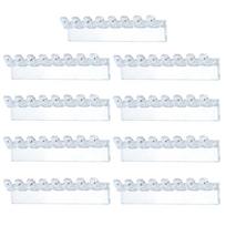 9 vnt. 8 kabliukų papuošalų laikymo stovas Sieninis papuošalų ekspozicijos stovas Karoliai Laikiklis Kosmetinis staliukas 9Pcs white