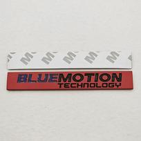 3D Metal Car Logo Bluemotion Emblem Car Rear Trunk Badge Fender Side Sticker Auto for VW Accessories NG5 gray