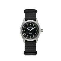 Hamilton Khaki Field Quartz Watch 38mm Analog Black Dial Men's