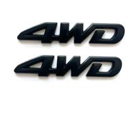 3D Metal Car Badge 4WD Four-Wheel Drive Sticker Suitable for Car Truck Motorcycle SUV Hood Trunk Fender Side Door Car Body Decoration Decal Additions 2pcs juoda