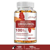 Airboy Ubichinolis CoQ10 100 mg minkštos kapsulės, 120 vnt. — Kasdienė gerovė, antioksidacinė parama, maistinė parama 120*1