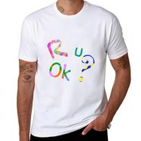 Are You Ok Tshirt Work Wear Short Sleeve Tshirt 4XL black
