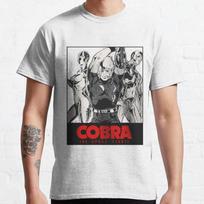 80s vintage manga Cobra The Space Pirate Psychogun Kobura Adventure Anime t shirt for men large S gray