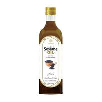 Juodųjų sezamų aliejus (250 ml), Juodųjų sezamų aliejus, AL MASNOON 250ml brown