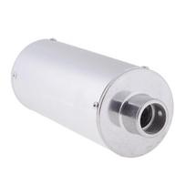 Sidabrinis metalinis išmetamasis vamzdis 90 110 125 140cc purviniems motociklams white