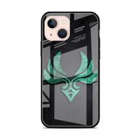 Stiklinis dėklas Apple iPhone 14 13 Pro 11 12 7 8 Plus SE 2022 XR X XS Max 6 6S Grūdintas telefono dėklas Genshin Impact iPhone 6 6S black