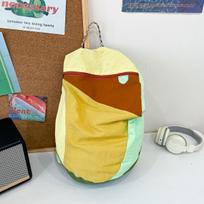 Contrasting colors New outdoor mountaineering hiking light small backpack Men's and women's same schoolbag Casual versatile backpack brown