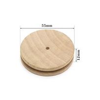 Wood Leather Solid Wood Round Burnishing Edge for Polished Edge Leather Craft Working Tool Craft Kit Beech wood polishing rod beige