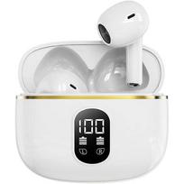 Wireless Earbuds, Bluetooth Headphones Long-Lasting Endurance with Wireless Waterproof Charging Case and LED Power Display