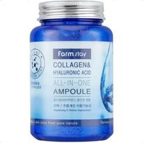 Farmstay Hyaluronic Acid All-in-One Ampoule 250ml Face Serum Reduces Fine Lines and Wrinkles Serum for Face Farmstay 250ml blue