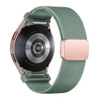 Band For Samsung Galaxy Watch 7/6/5/4/classic/Pro 44mm 40mm No Gaps Magnetic Stretchy sport correa bracelet Galaxy watch 7 Strap Galaxy4 classic 42mm black