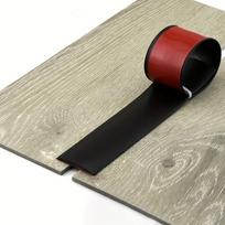 1PC 1/2/3meters PVC Floor Transition Strip Threshold Edging Trim Strip Self Adhesive Doorway Floor Joining Strip Home Hardware (black,1m)