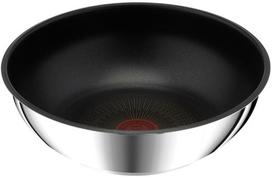 Tefal Ingenio Neo IH Stainless Steel Unlimited Wok 26cm Detachable IH and Gas Stove Compatible Pan, Deep, Handle, (L97179) black
