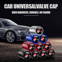 For Audi 8V4Pcs Auto Tire Valve Caps Decor Car Motorcycle Bicycle Wheel Hub Valve Stem Cover For Audi TT S Sline RS A1 A3 A6 A5 A7 A8 Q3 Q5 (as the picture,Red) gray