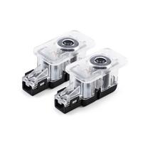 2Pcs Volvo Car Door Welcome Light Led HD Projector Lamp Courtesy Lights For Volvo XC60 XC90 V40 V60 S60 V50 V90 S80 C40 XC40 V70 QP0 gray