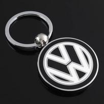 2026 Karštas 3D Metalinis/Odinis Automobilio Logotipas Raktų Pakabukas Raktų Žiedas Automobilio Aksesuaras Volkswagen VW RLine R Golf Touran ID3 Tiguan Eos Caddy sv0 gray