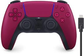 DualSense Wireless Controller Cosmic Red PS5 Controller Charging Cable 3m [Genuine Product] (CFI-ZCT2J02)