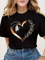 Orange Heart Every Child Matters Feather T-shirt XL brown