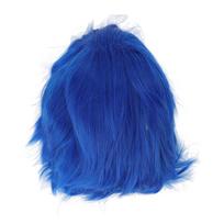 Cosplay Perukas Trumpas Pūkuotas Vyriškas Natūralus Anime Cosplay Šventinis Kostiumas Sintetiniai Plaukai Perukas Mėlynas blue