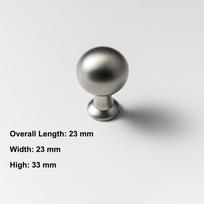 Silver Tone Cabinet Door Handles Matte Brushed Finish Cabinet Knobs  Wardrobe Doors 6