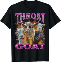 MildlyPerturbed Throat Goat Funny Offensive Unisex Kids Adults T-Shirt S gray