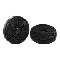 2 VNT 160*30mm Gartraukio Apvalus Aktyvuotos Anglies Filtras Virtuvės Gartraukio Priedai 2PCS black