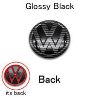 For VW Passat B8 2016 2017 2018 Logo Car Badge Hood Front Grille Rear Trunk Emblem Decoration Accessories Replacement Parts black