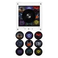 Rotating Disc Night Light with Motion-Activated Music Box and Refrigerator One Size black
