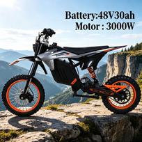 Y88 Didelio greičio variklis 3000W galia 48V30Ah baterija Visureiginis motociklas 14-12 colių padangos Hidraulinis stabdys 55KM/H Suaugusiųjų elektrinis dviratis Y88-3000W48V30Ah-TT