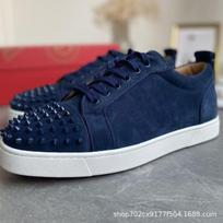 Kniediniai batai raudonas padas pirštų kniedė futbolo bateliai laisvalaikio poros tendencija mada universalūs raišteliais board shoes 46 black