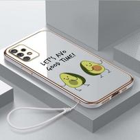 Prabangus padengtas TPU telefono dėklas su dirželiu, skirtas Samsung Galaxy A04 A05s A13 A14 A24 A54 A34 Note20 S23 Ultra dėklai A38 Delicious Avocado Cover Samsung Galaxy S9 Plus