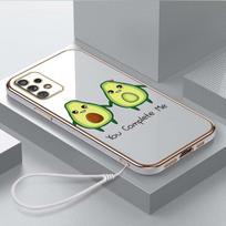 Prabangus padengtas TPU telefono dėklas su dirželiu, skirtas Samsung Galaxy A04 A05s A13 A14 A24 A54 A34 Note20 S23 Ultra dėklai A38 Delicious Avocado Cover Samsung Galaxy A02s