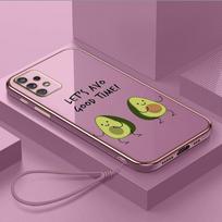 Prabangus padengtas TPU telefono dėklas su dirželiu, skirtas Samsung Galaxy A04 A05s A13 A14 A24 A54 A34 Note20 S23 Ultra dėklai A38 Delicious Avocado Cover Samsung S22 Ultra 5G