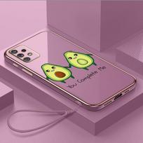 Prabangus padengtas TPU telefono dėklas su dirželiu, skirtas Samsung Galaxy A04 A05s A13 A14 A24 A54 A34 Note20 S23 Ultra dėklai A38 Delicious Avocado Cover Samsung Galaxy M02s