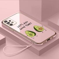 Prabangus padengtas TPU telefono dėklas su dirželiu, skirtas Samsung Galaxy A04 A05s A13 A14 A24 A54 A34 Note20 S23 Ultra dėklai A38 Delicious Avocado Cover Samsung Galaxy A20